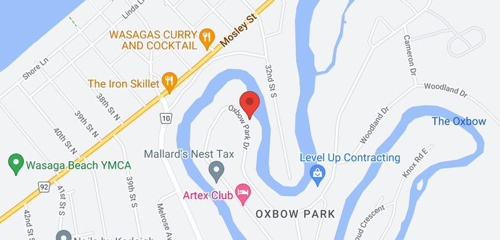 map of 542 OXBOW PARK Drive